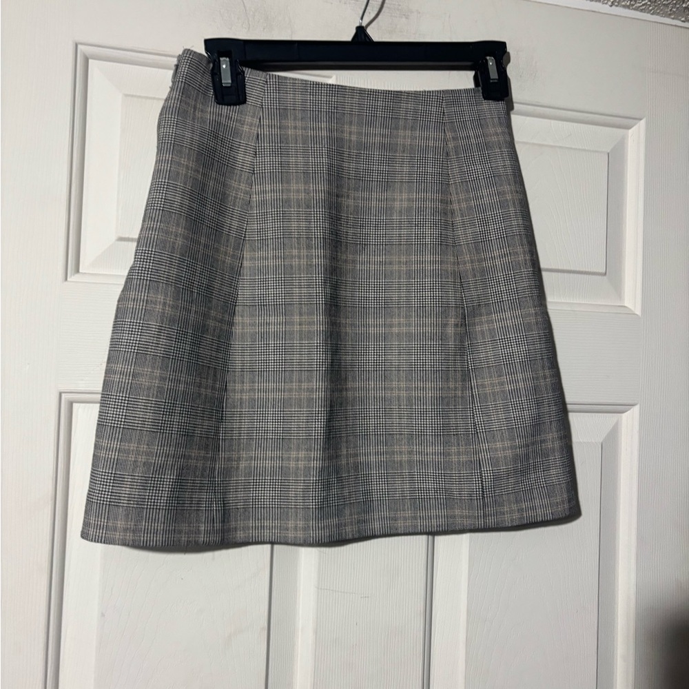 Babaton Modern Check Glencheck High Waist Mini Skirt - Picture 3 of 6